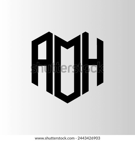 AOH letter logo abstract design. AOH unique design. AOH.
