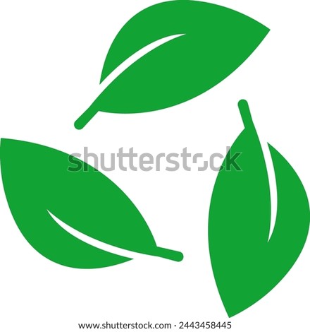 Biodegradable recyclable plastic free package icon, eco friendly product template. Vector illustration isolated on transparent background.