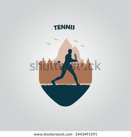 Sport logo illustration design vector graphic of template, sign and symbol