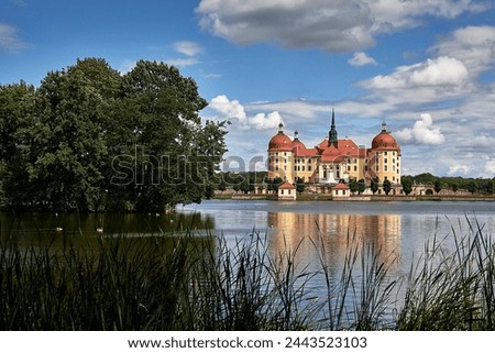 fairytale castle Moritzburg near Dresden in saxony