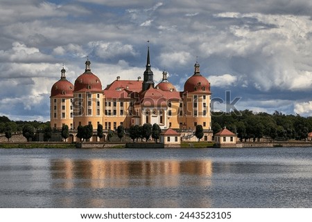 fairytale castle Moritzburg near Dresden in saxony