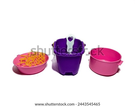 isolated image of cooking toy. picture taken from the side 