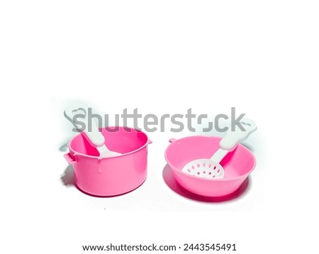 isolated image of cooking toy. picture taken from the side 