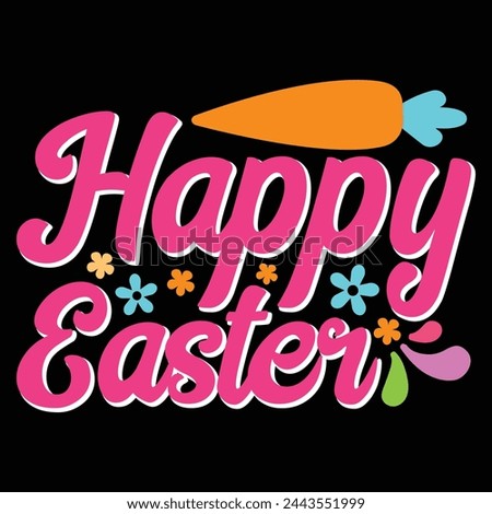 Happy Easter day vector design for sale Royalty-Free Stock Photo #2443551999