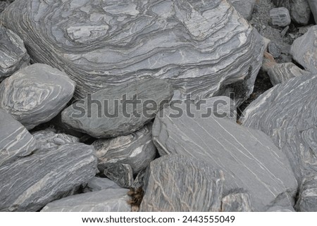 Geology is a branch of natural science concerned with the Earth and other astronomical objects, the rocks of which they are composed, and the processes by which they change over time.  Royalty-Free Stock Photo #2443555049