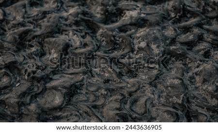 Sand ripple texture in sea beach Royalty-Free Stock Photo #2443636905