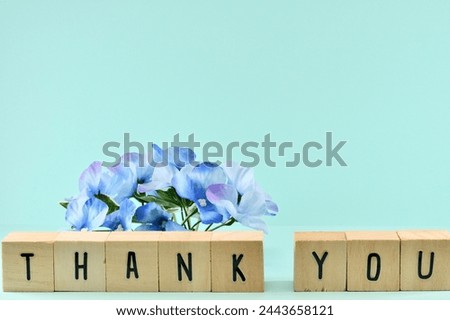 Father's Day image with hydrangea and thank you