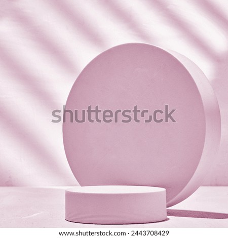 Minimalist Pink Podium for Product Display
