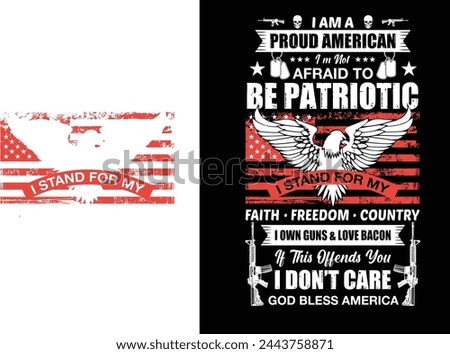  American Patriots T-shirt design American Eagle Emblem 