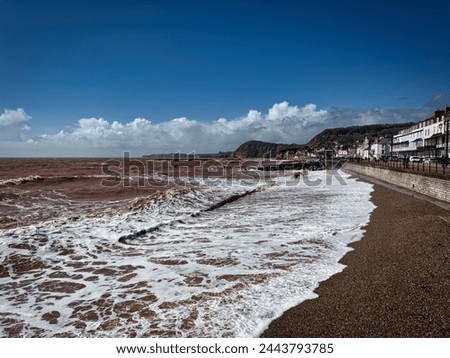 Sidmouth seafront in East Devon, UK