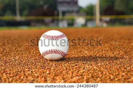Baseball on Infield