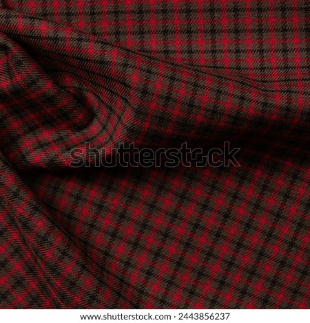 Red and Black Tartan Plaid Scottish Seamless Pattern. Texture from tartan, plaid, tablecloths, shirts, clothes, dresses, bedding, blankets and other textile.