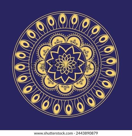 This is simple and vector Mandala design background and it is editable.