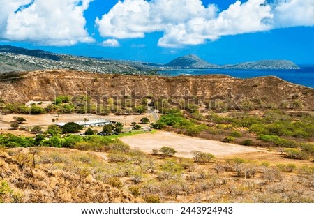 Diamond Head volcanic crater in Oahu - Hawaii, United States Royalty-Free Stock Photo #2443924943