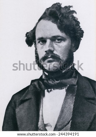 Werner von Siemens 1816-1892 German inventor and electrical entrepreneur whose company executed major feats of industrial technology. Portrait. Royalty-Free Stock Photo #244394191
