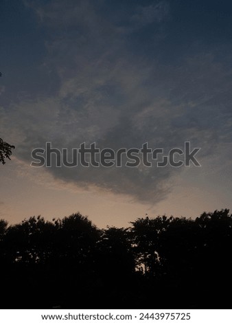 beauty sky at maghrib time Royalty-Free Stock Photo #2443975725