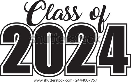 Class of 2024 Black and White Banner