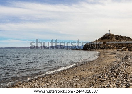 Mulege, Mexico, February 14th, 2024, lighthouse beach