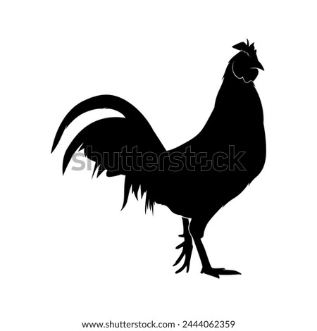 chicken shape icon eps 10