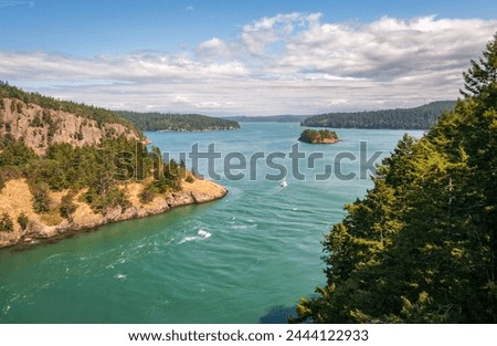 The Deception Pass State Park, Washington's most-visited state park Royalty-Free Stock Photo #2444122933