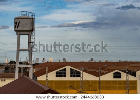 Decorative old water storage tower