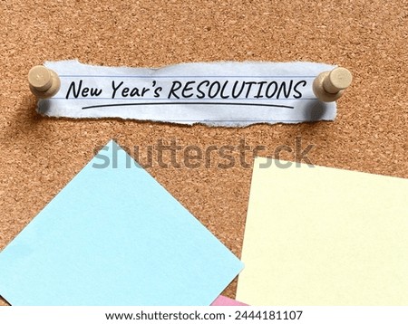 New year resolutions concept background. Stock photo.