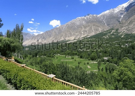 Beautiful Hunza Valley Gilgit-Baltistan Pakistan.