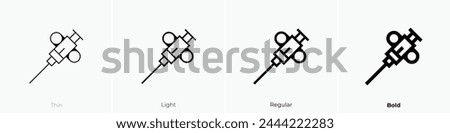 biopsy icon. Thin, Light Regular And Bold style design isolated on white background Royalty-Free Stock Photo #2444222283
