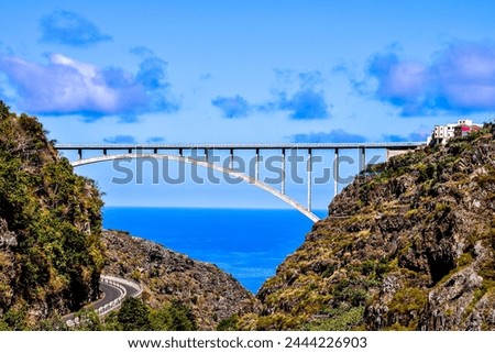 Photo Picture of a Bridge and Valley in the Canary Islands