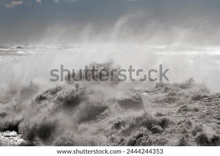 Rough sea on the northern portuguese coast