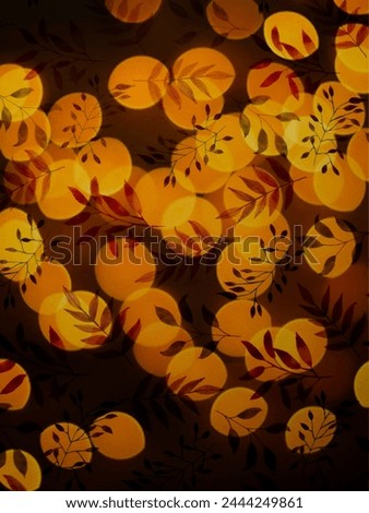 Psychedelic background pattern with orange dots