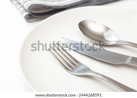 Tableware on a white background.