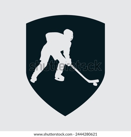 Hockey icon design vector graphic of template, sign and symbol