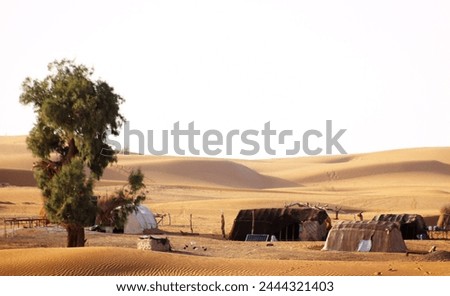 It is a small village in a desert area very beautiful picture