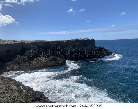 View at animal flower cave in Barbados