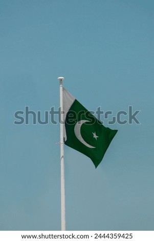 The beautiful flag of Pakistan 