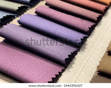 Textile fabric color charts macro detail shot different perspective angles new fabric fashion trend world fashion different colors hues abstract pastel natural backgrounds buying.