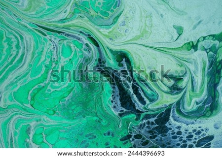 Beautiful fluid art natural luxury painting. Marbleized effect. Royalty-Free Stock Photo #2444396693