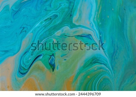 Beautiful fluid art natural luxury painting. Marbleized effect. Royalty-Free Stock Photo #2444396709