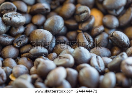 The aroma of coffee beans,  Productivity delicious
