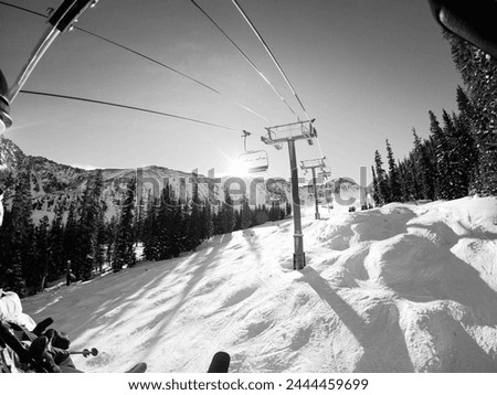 Wide angel ski resort mountain picture
