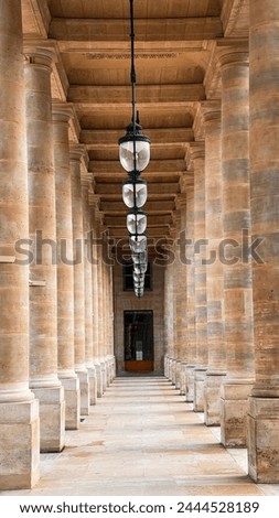 Symmetry columns in Paris France 