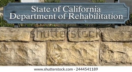 State of California Department of Rehabilitation Public Service Signange