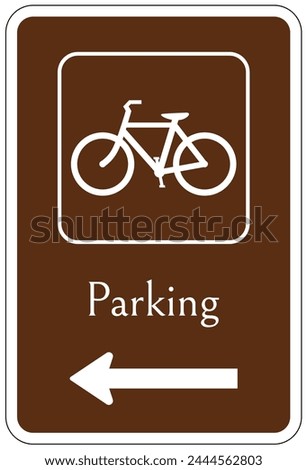 Campground parking sign for campers and overnight parking