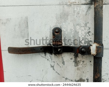 Rusty white metal door. rusty iron texture. Suitable for rusty background themes