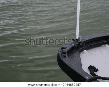 Material Advertising Lettering Stylish Small Boat