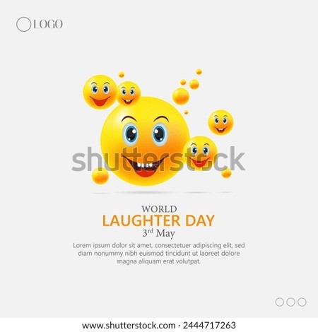 Laughter Day is an annual celebration dedicated to the joy of laughter and its health benefits. It encourages people to laugh and spread happiness through humor and positivity. Royalty-Free Stock Photo #2444717263