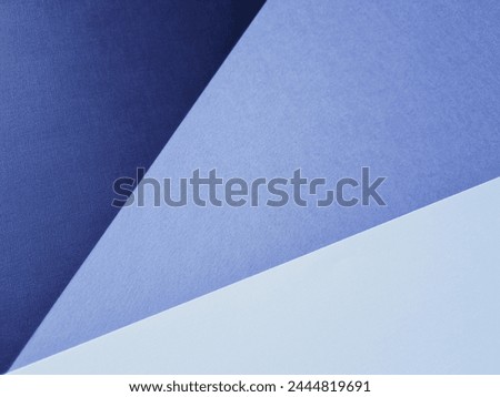Abstract geometric paper blue background