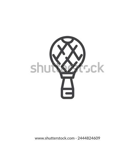 Hot Air Balloon line icon. linear style sign for mobile concept and web design. Hot air balloon outline vector icon. Symbol, logo illustration. Vector graphics
