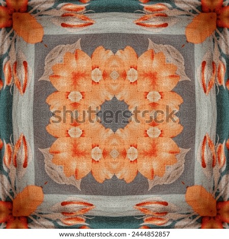 Classic oriental sublimation design for carpet, rug, interior wall and floor decoration. Mixed motifs design for Turkish carpet, Persian rug, wall covering, modern floor mat, silk fabric printing